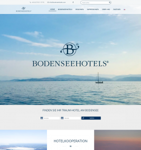 Portal Kooperation Bodenseehotels Referenz Kunde Web Design für Hotels Webdesign für Hotels caesar data & Software